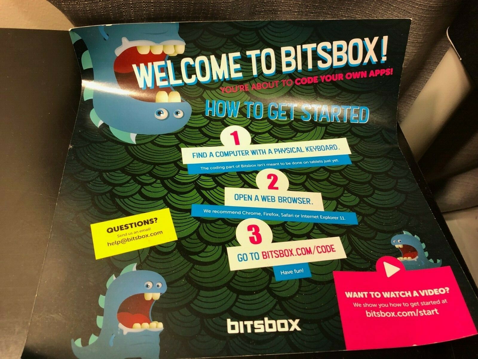 Bitsbox Computer STEM Education Coding App Kit for Kids & Osmo Sampler iPad!!!