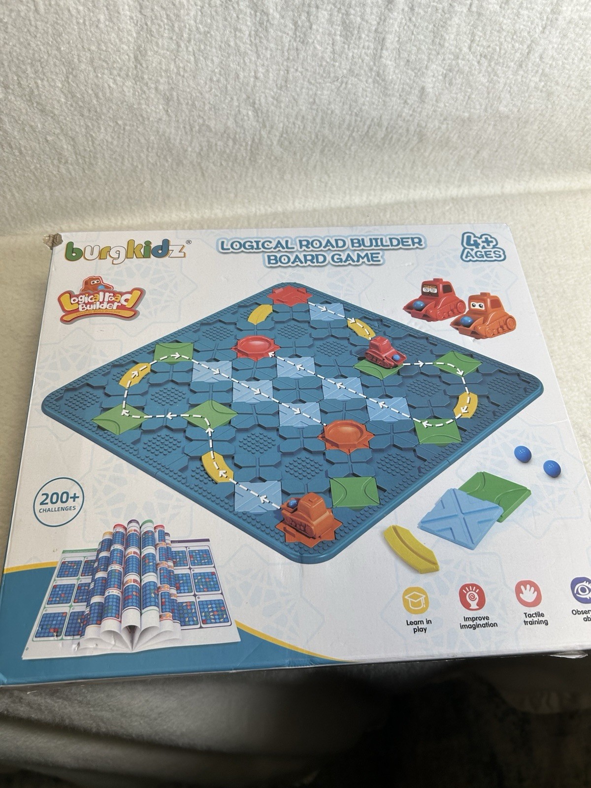 BURGKIDZ Logical Road Builder Games STEM Board Game Large Educational READ