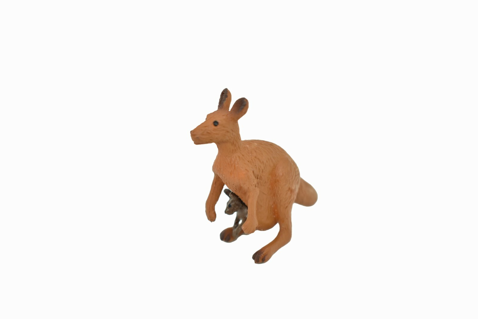 Kangaroo with Baby, Plastic Replica 2 1/2-inch long – F1757 B42