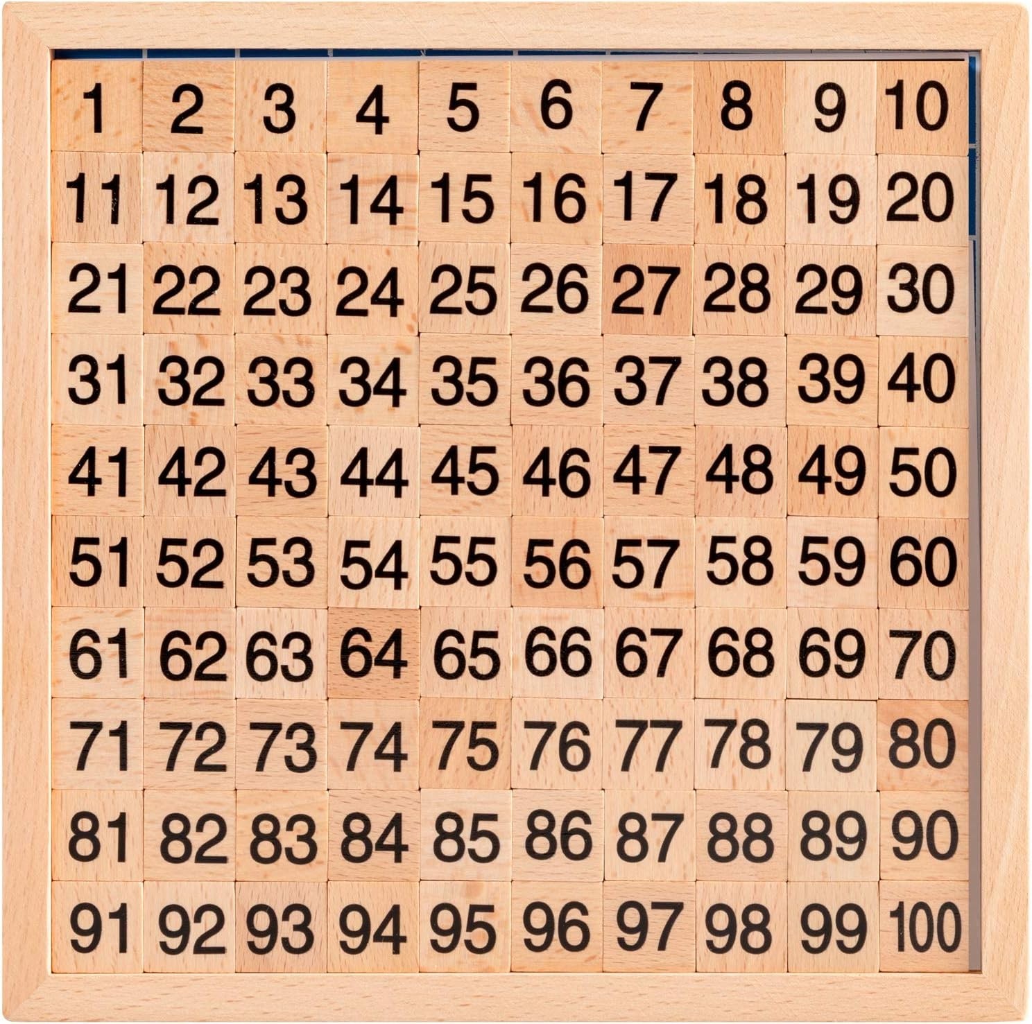 Educational Wooden Counting Board 1-100 with Storage Bag – Perfect for Preschool