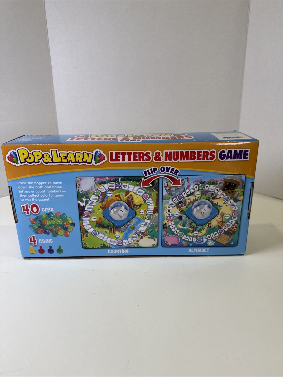 Lakeshore Learning Pop & Learn Letters & Numbers Board Game MISSING 2 Gems