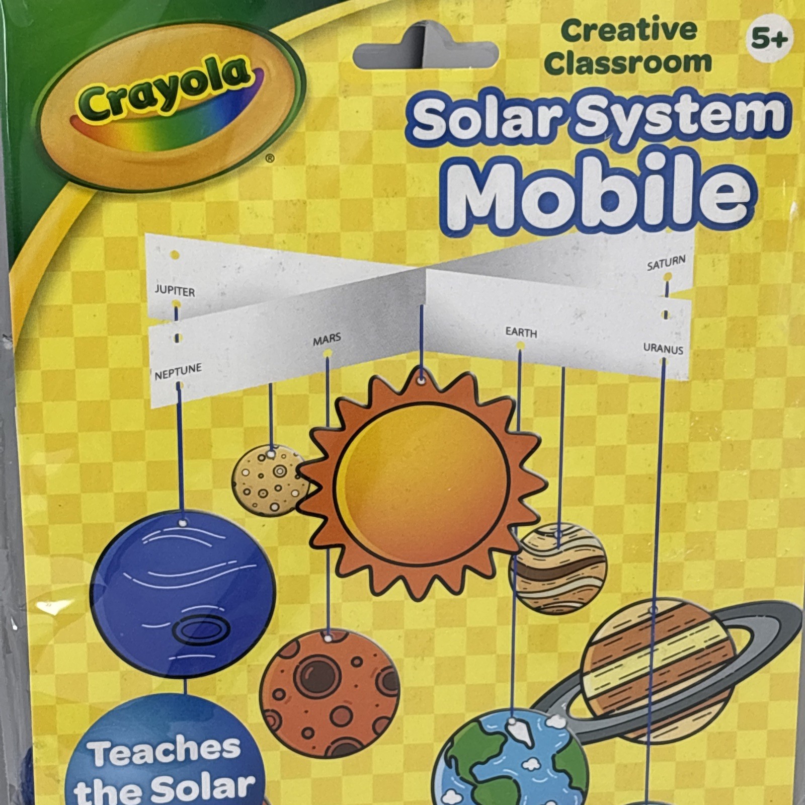 Crayola Color the Solar System Mobile Age 5+, Punch-Out w String