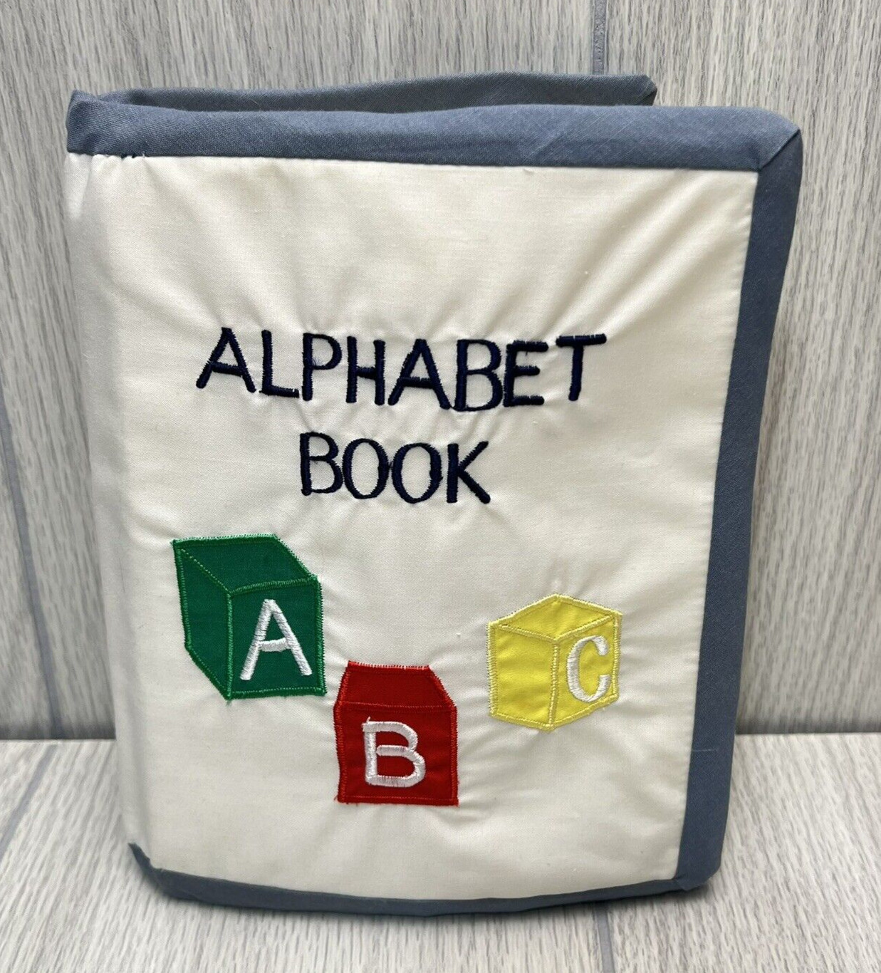 Vintage Alma’s Designs Alphabet Cloth Book Toddler Soft Activity Learning Toy