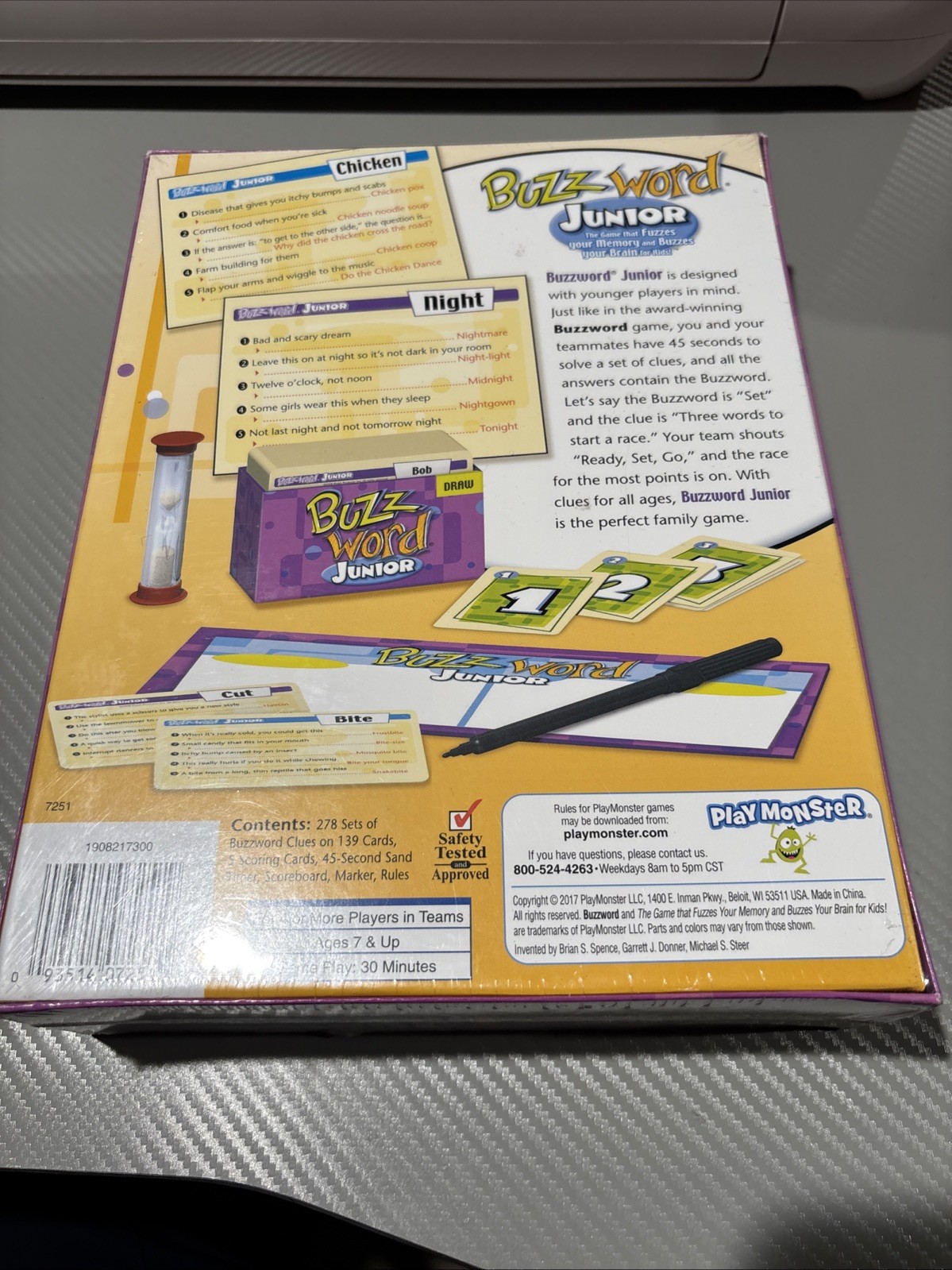Buzzword Junior Family Fun Board Game Memory Game NIB Sealed
