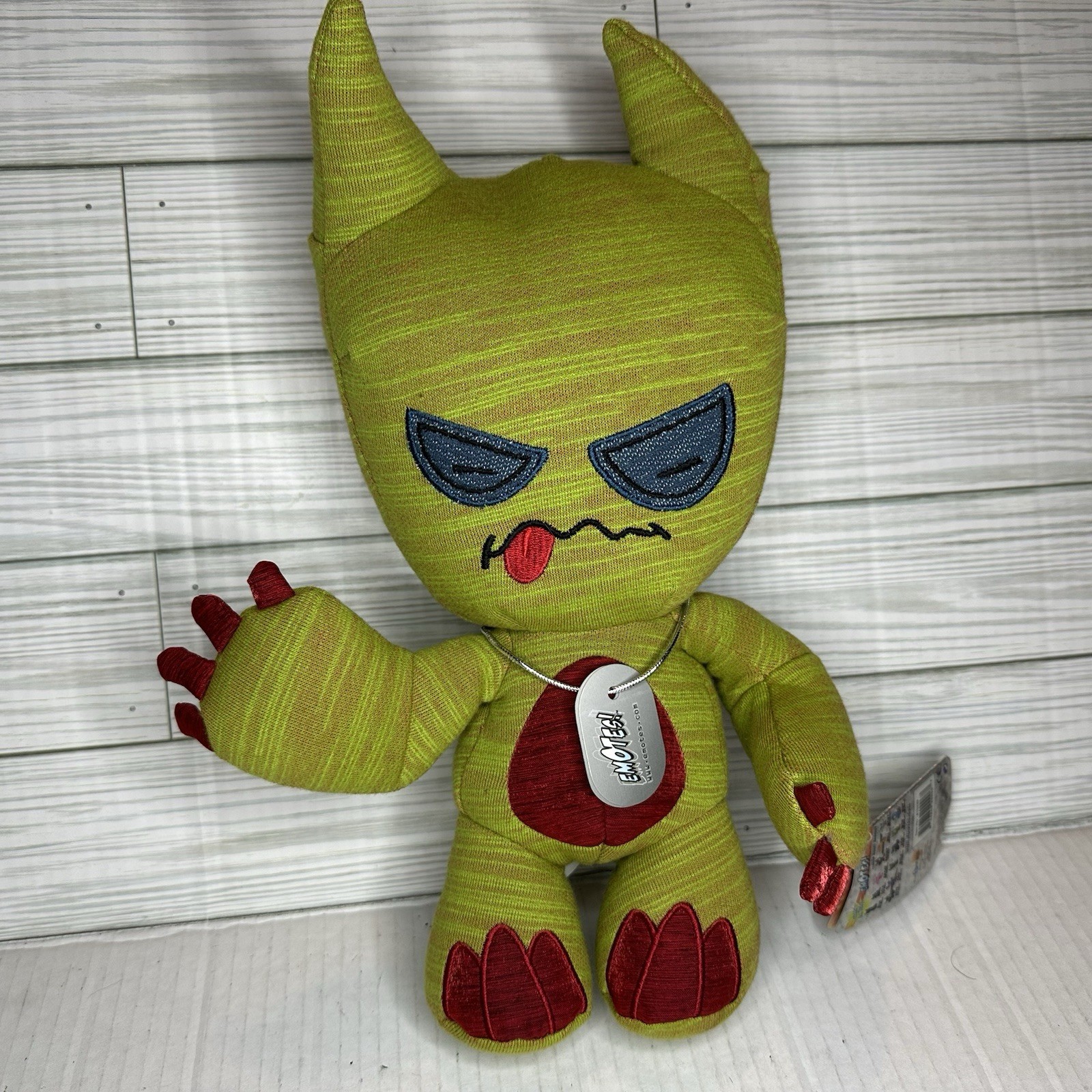 Emotes Collectible Emotional Therapy Toys Ick Plush New With Tags Rare Green Red
