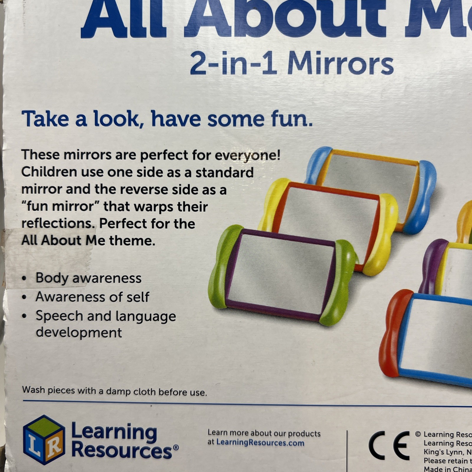 All About Me 2 in 1 Mirrors Sensory Social Learning Toy 18 Months Plus 6 Pcs NEW