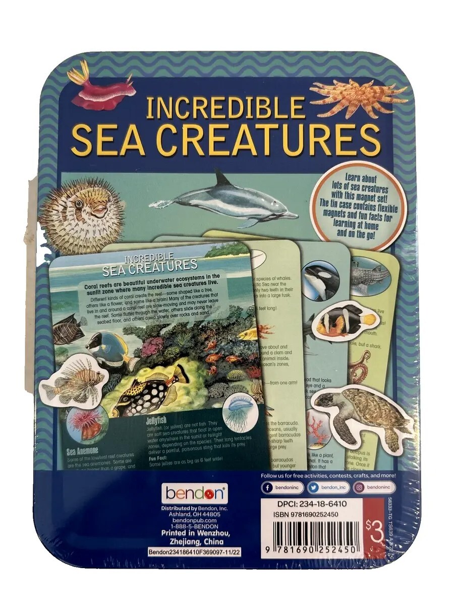 Magnetic Learning Activity Incredible Sea Creatures S.T.E.M. Educational Age 7+