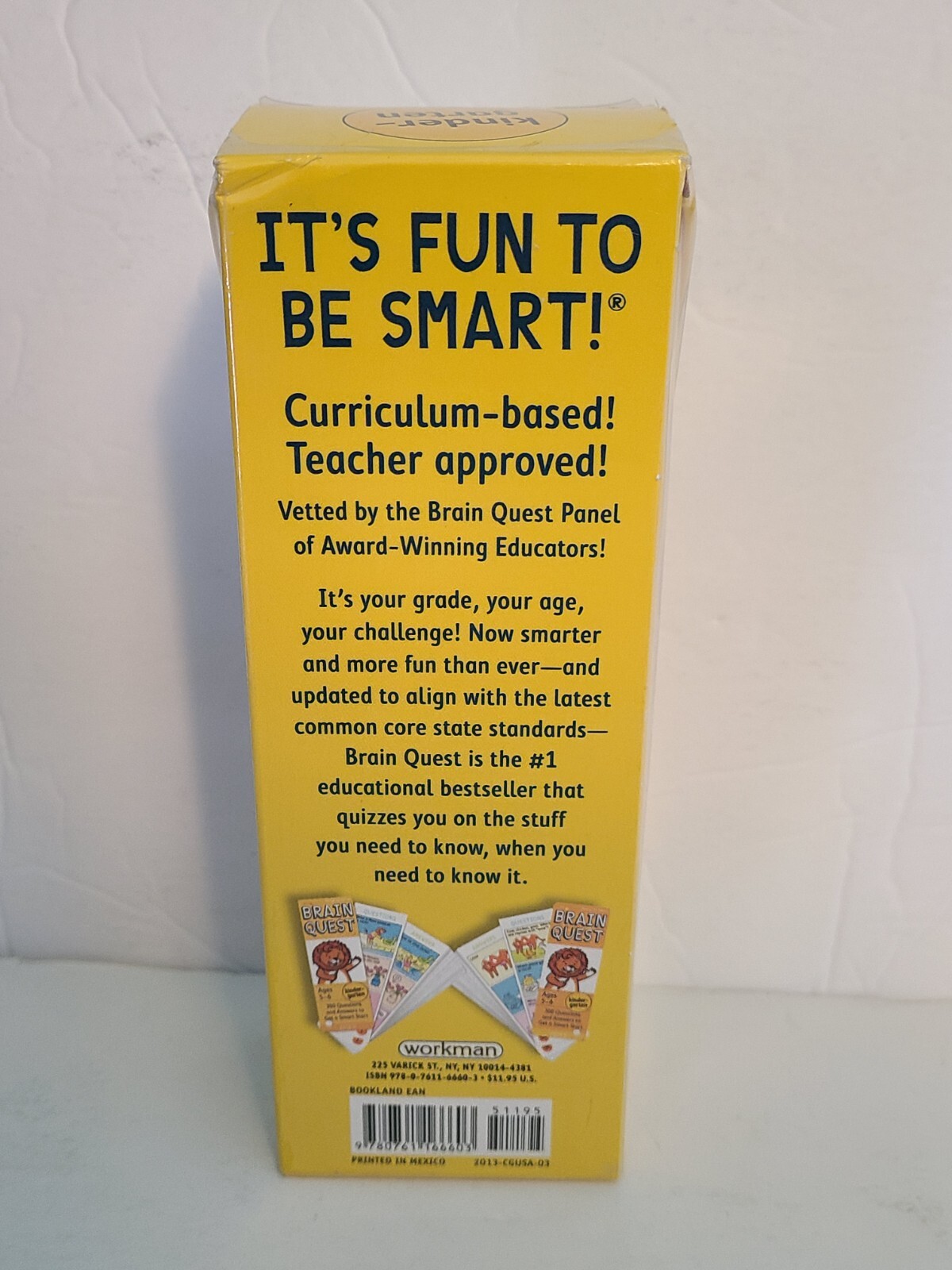 NIB Sealed Brain Quest Dr Toy Kindergarten Smart Cards