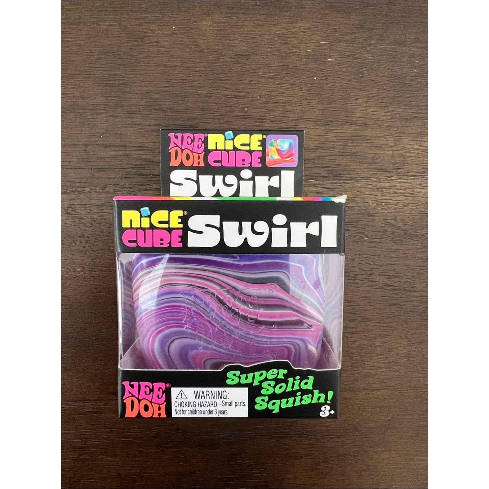 NeeDoh Nice Cube Swirl – Super Solid Squish Sensory Fidget Toy – NIB!