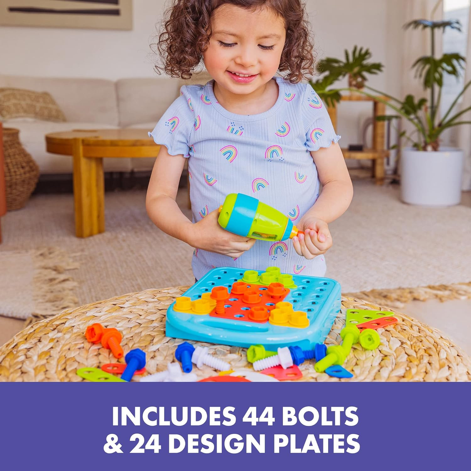 Design & Drill Shapes Workshop – Construction Toys & Toddler Tools, Kids Tool Se