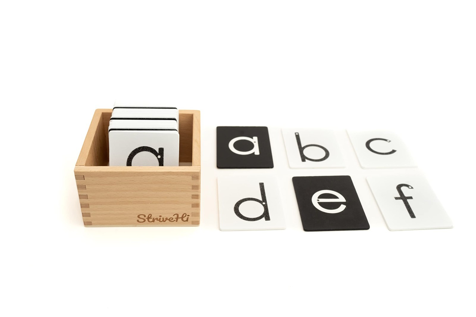 Montessori Sandpaper Letters Set – Tactile Lowercase Alphabet Cards for Sensory