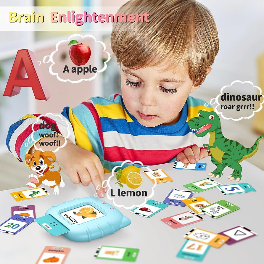 520 ABC Sight Words Talking Flash Cards with Number/Shapes/Letters/Colors, Etc