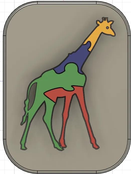 Giraffe Shape Puzzle for Kids – Motor Skills Development and Shape Orientation