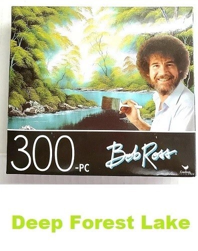 BOB ROSS 300PC PUZZLE JIGSAW PAINTING SCENIC MOUNTAINS WATERFALLS FOREST
