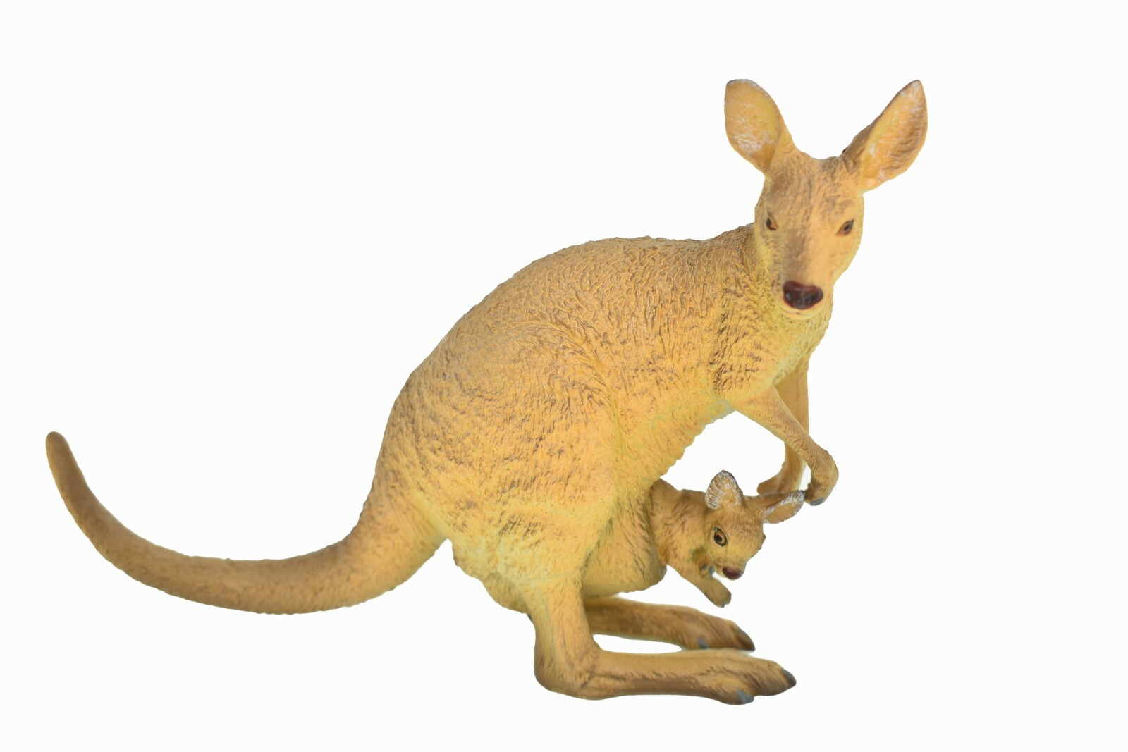 Kangaroo With Baby, Life Like Plastic Replica 9″W x 6″T ~ F2085B186