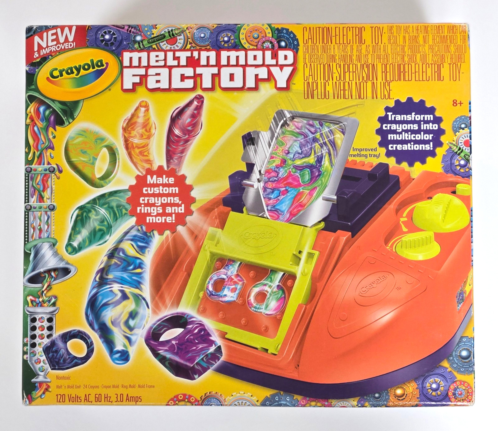 BRAND NEW CRAYOLA’S MELT ‘N MOLD FACTORY – TRANSFORM CRAYONS INTO COLORFUL ITEMS