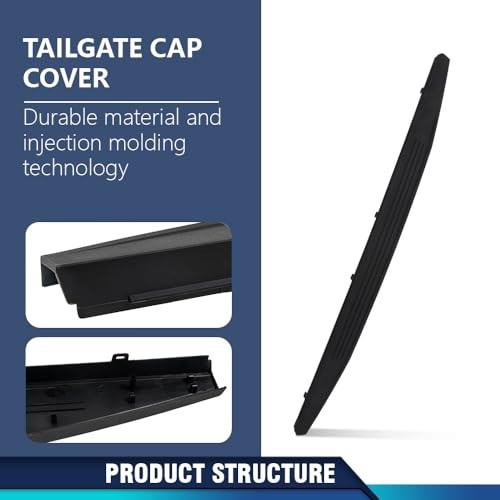 PIT66 Tailgate Moulding Cap, Compatible with Ford F150 2015-2020 Moulding
