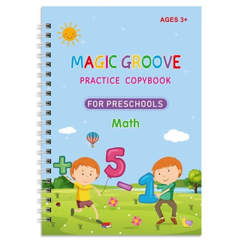 4Pcs Childrens Calligraphy Practice Workbook Magical Handwriting Practice Book