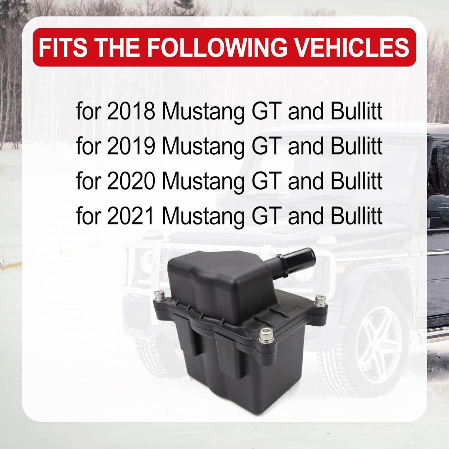 RH Engine Oil Air Separator Compatible with 2018-2021 Ford Mustang GT Oil Air