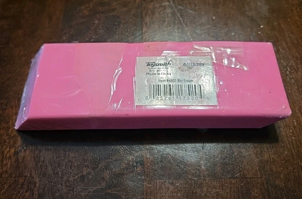 Jumbo Big “For Really Big Mistakes” Wedge Pink Eraser Xtra Large Pencil Eraser