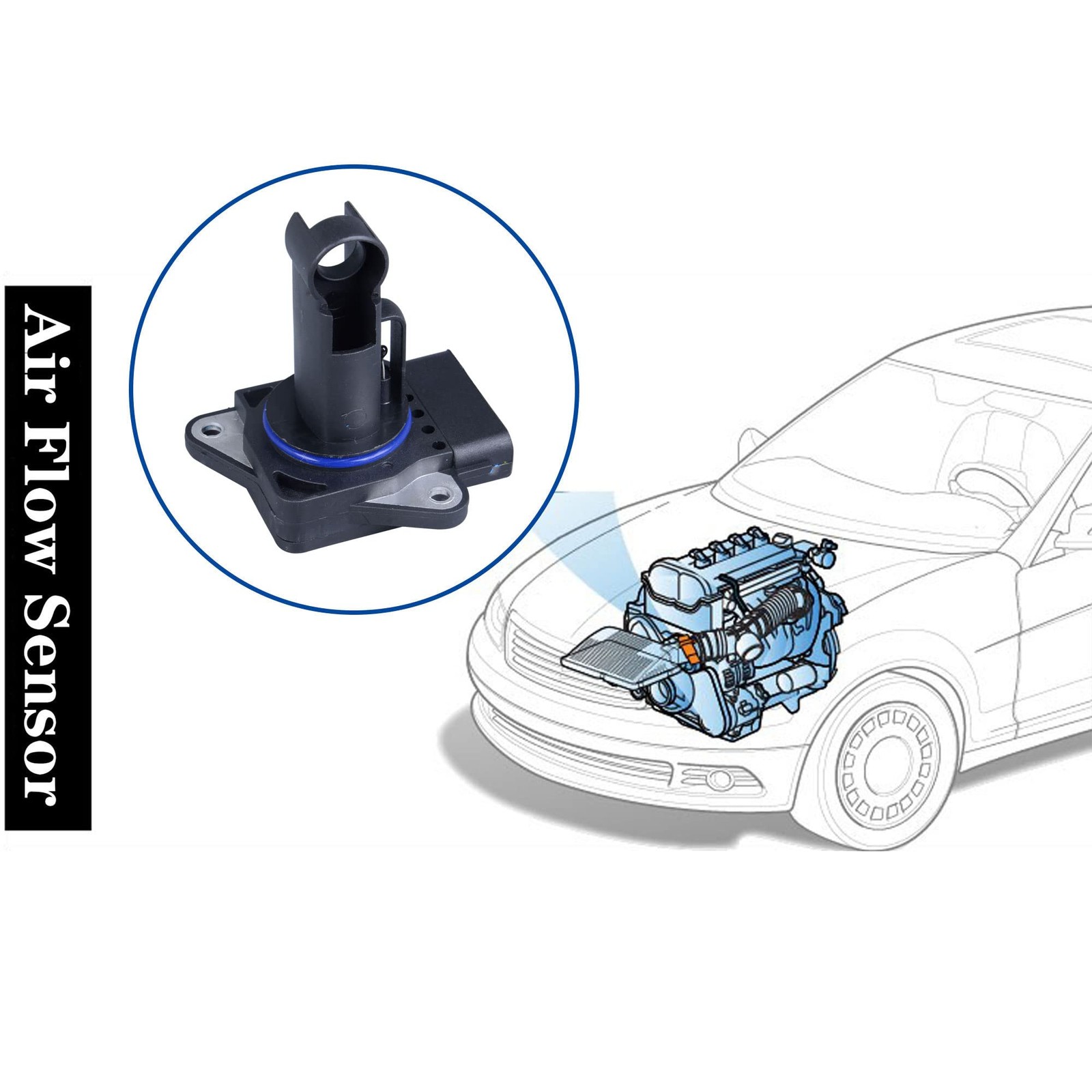 22204-22010 MAF Mass Air Flow Sensor Toyota Camry 2.4L