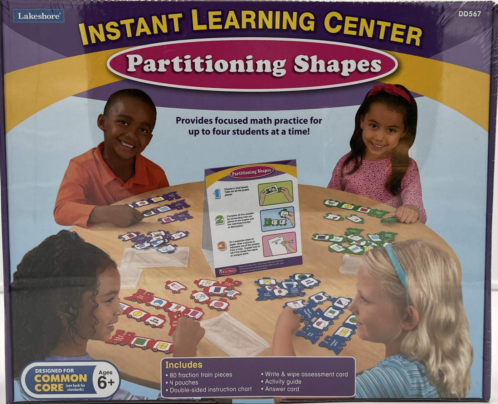 Lakeshore Learning Partitioning Shapes, Homeschool Grades 1-2, Common Core, NIB!