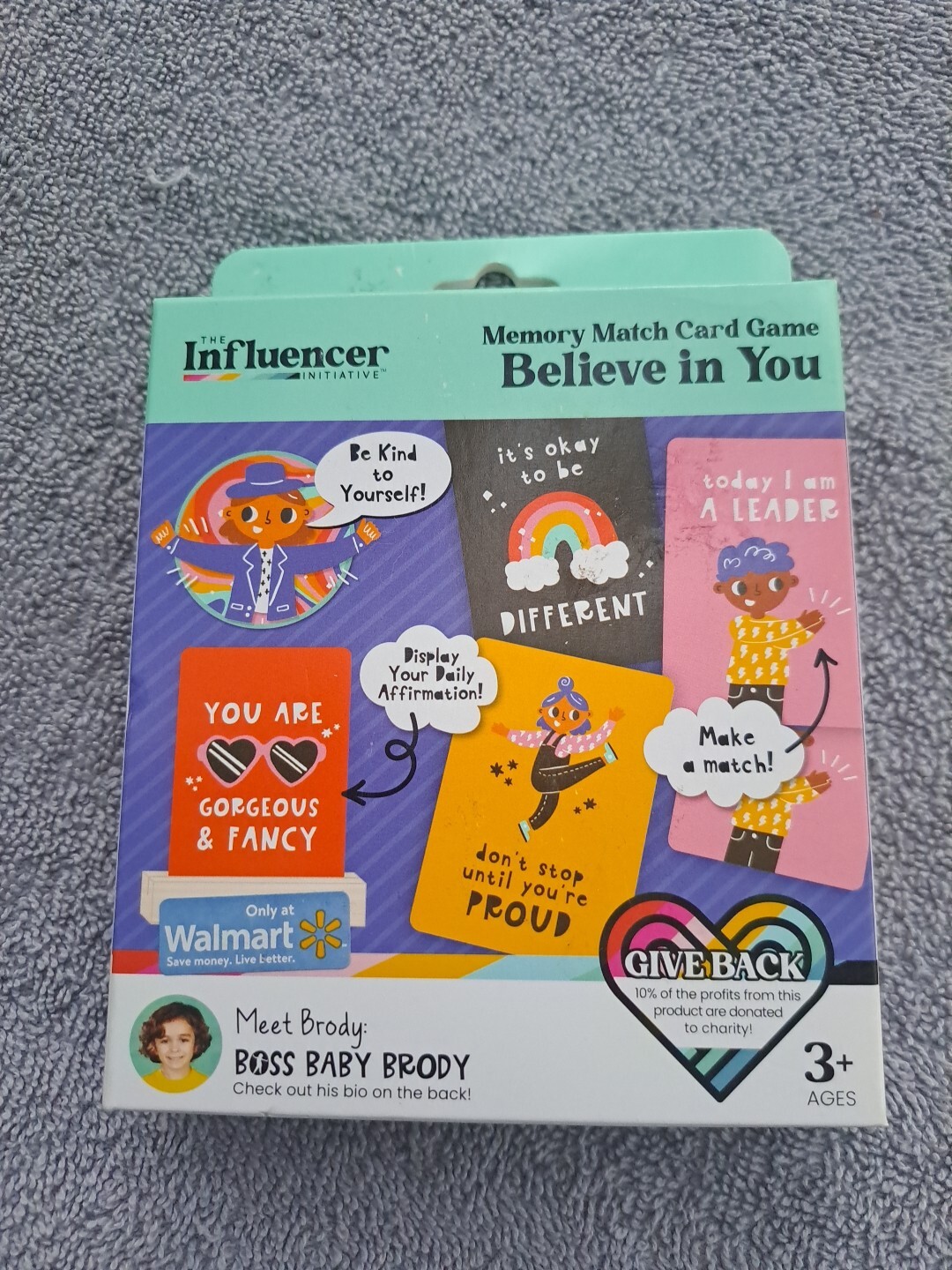 The Influencer Initiative Believe In You Memory Match Card Game Affirmations 3+