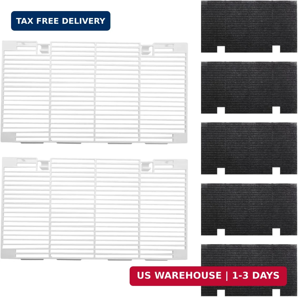 3104928.019 Dometic RV A/C 5 Filters and 2 Grilles,rv ac vent cover | Includes 2