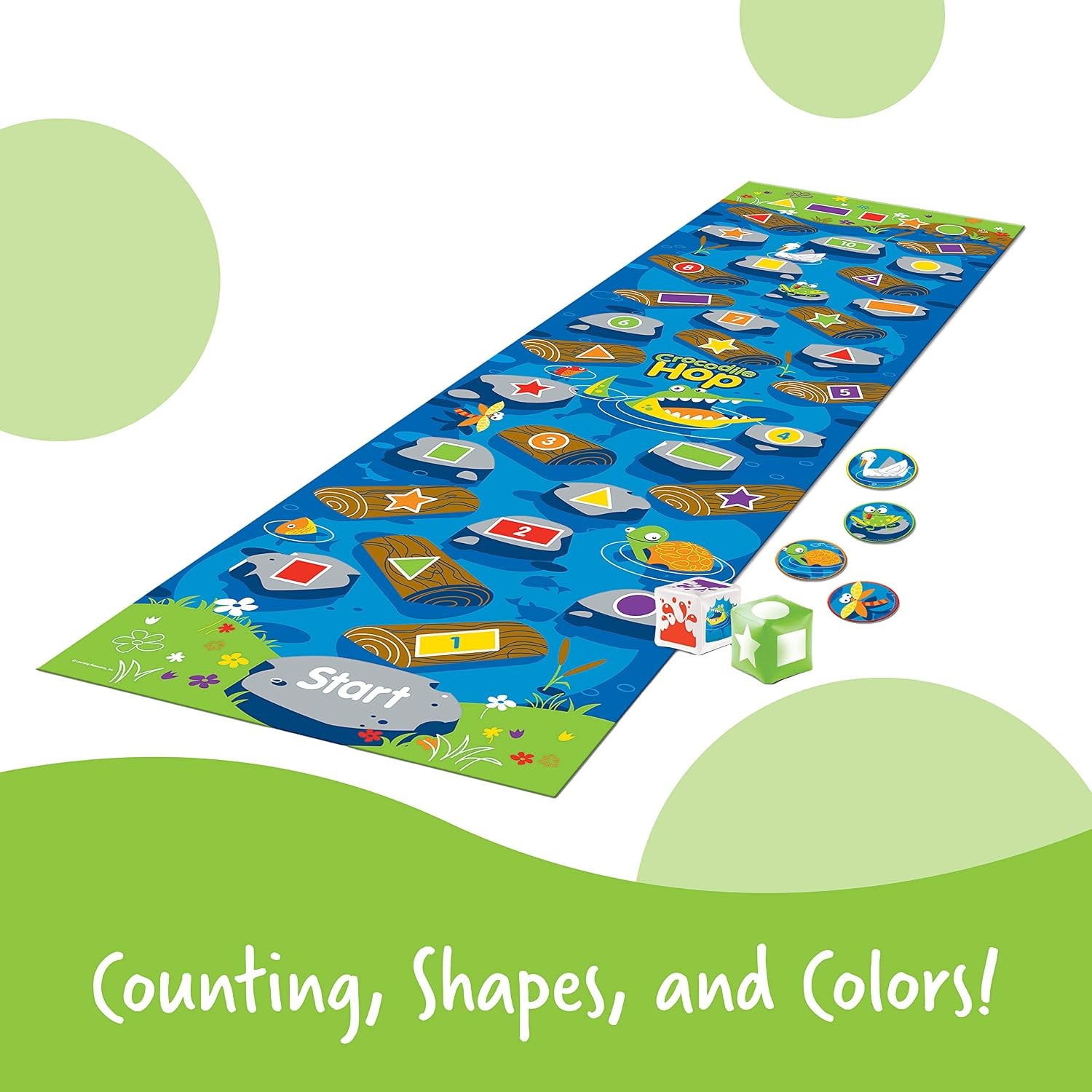 Crocodile Hop Floor Game Gross Motor Skills for Kids