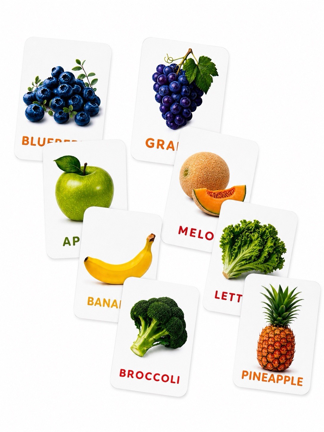 Small Explorer flash cards sound imitation 40 + fruits & vegetables 32 English