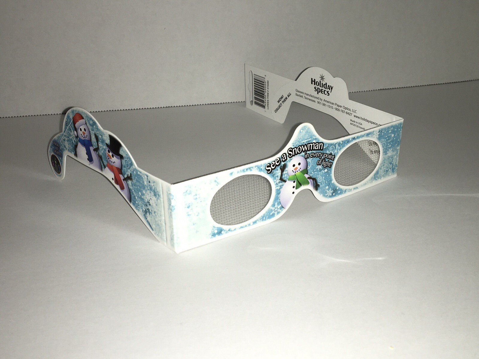 Holiday Specs Magically See Snowman In Every Light New Unique Amazing Fun F1