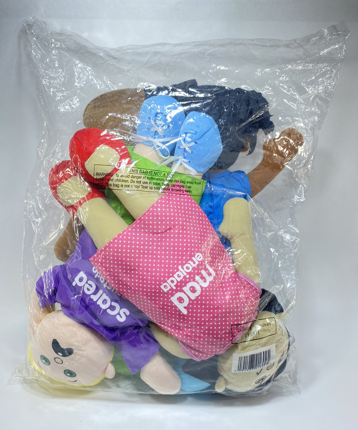 Excellerations Emotion Bilingual 18″ Stuffed Dolls for Classroom and Therapy