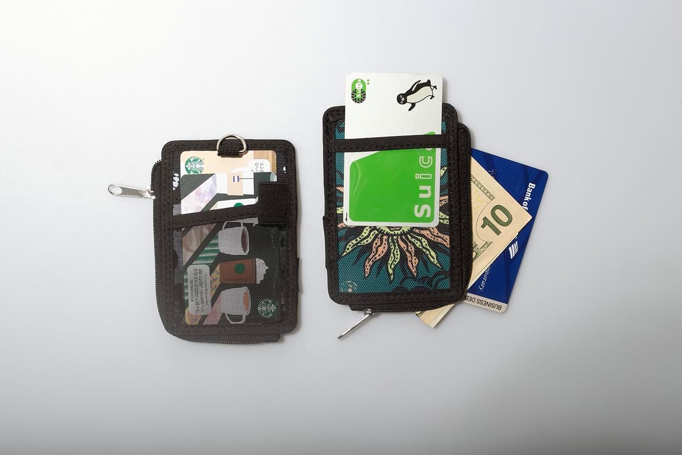 DQL keychain wallet for women minimalist wallet for men small womens wallet, id