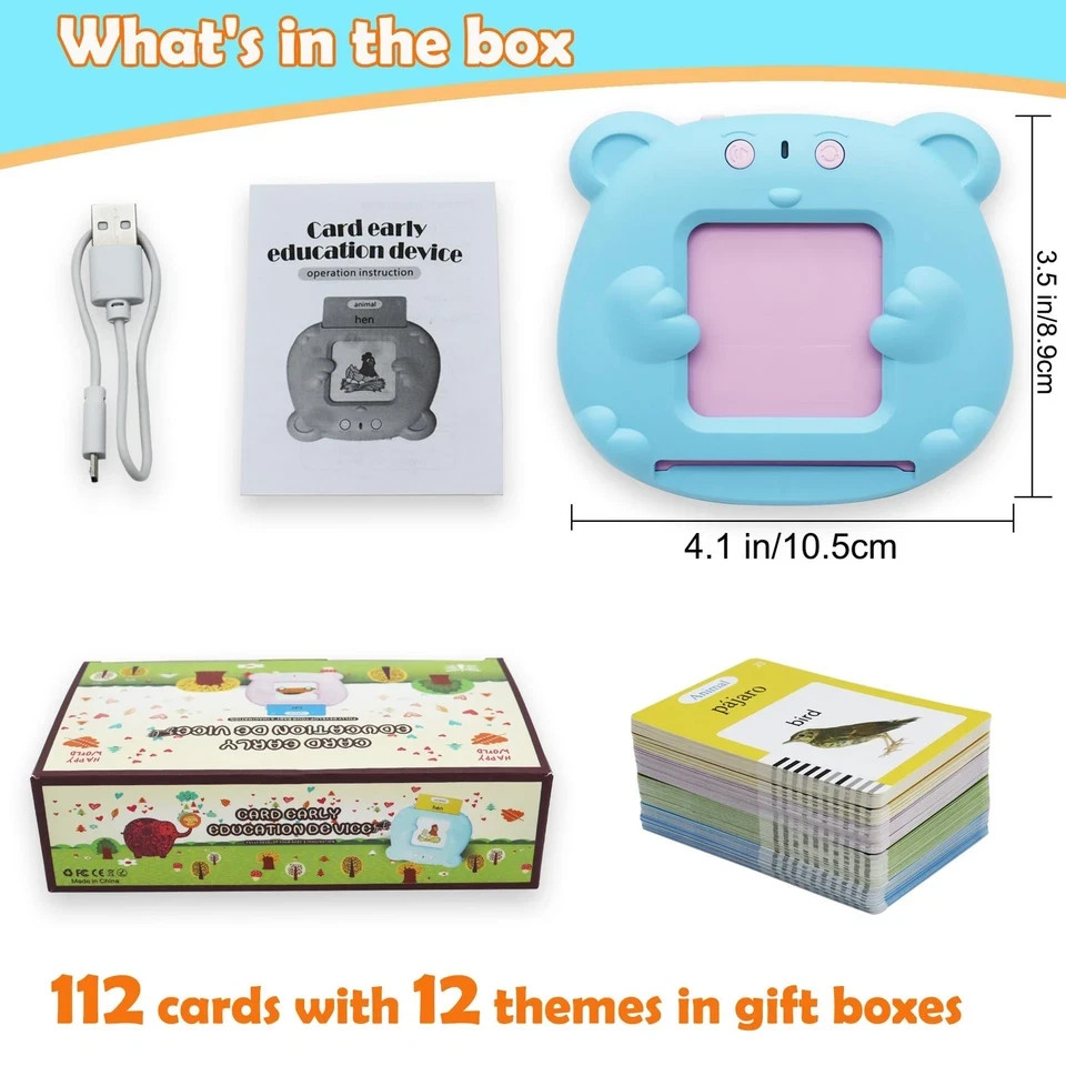 MAYAPHILOS Spanish and English Pocket Speech Therapy Toys with 224 Sight Word…