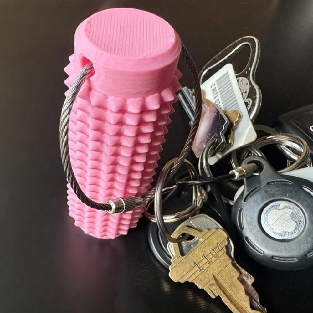 Portable Stress Relief Spiky Grippie Keychain, Hand Fidget Tool for Focus & Calm