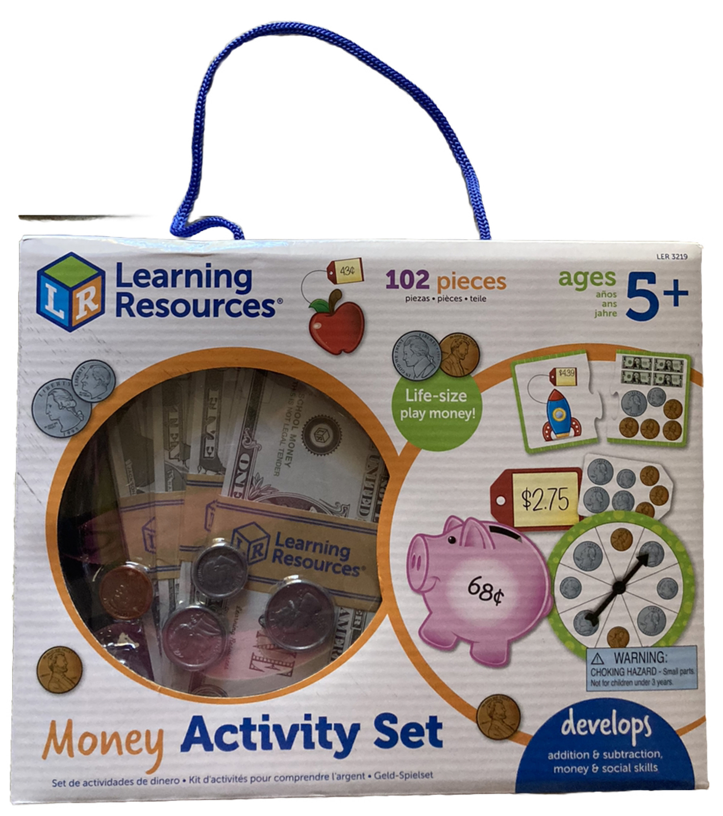 Learning Resources Money Activity Set 102 Pieces 5+ NEW