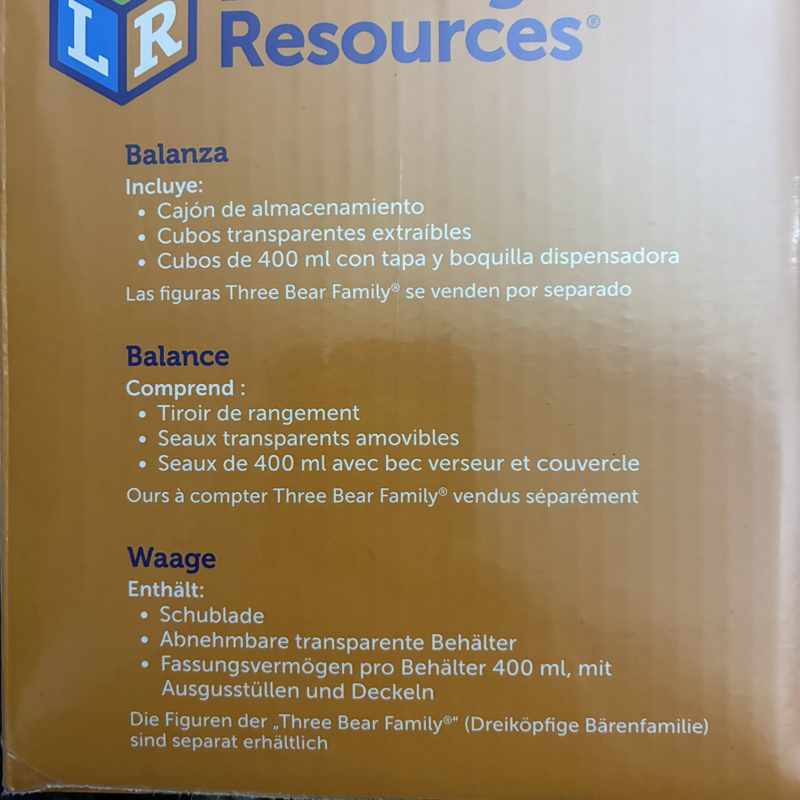 Learning Resources Primary Bucket Balance New Kids Childrens Educational Toy