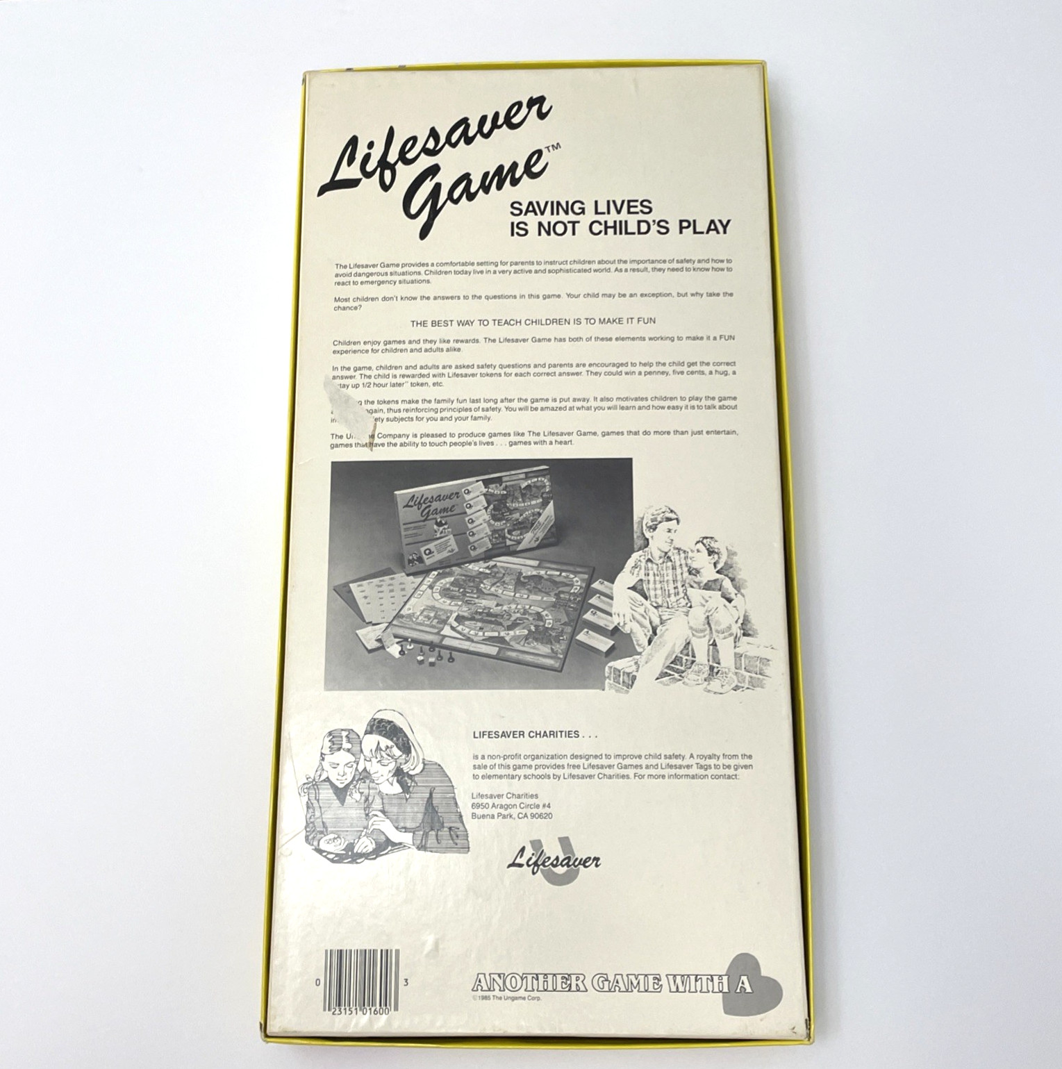 Ungame Lifesaver Game 1985 Parents Teach Your Child Safety Complete