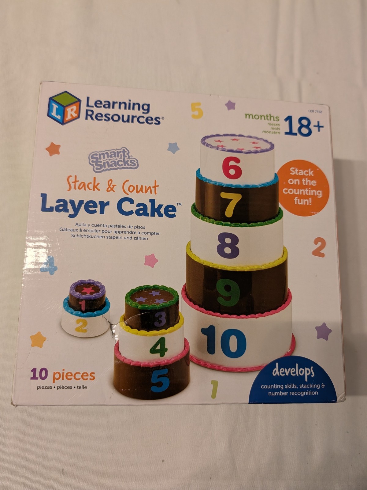 Learning Resources Stack and Count Layer Cake Kids Learning Toy