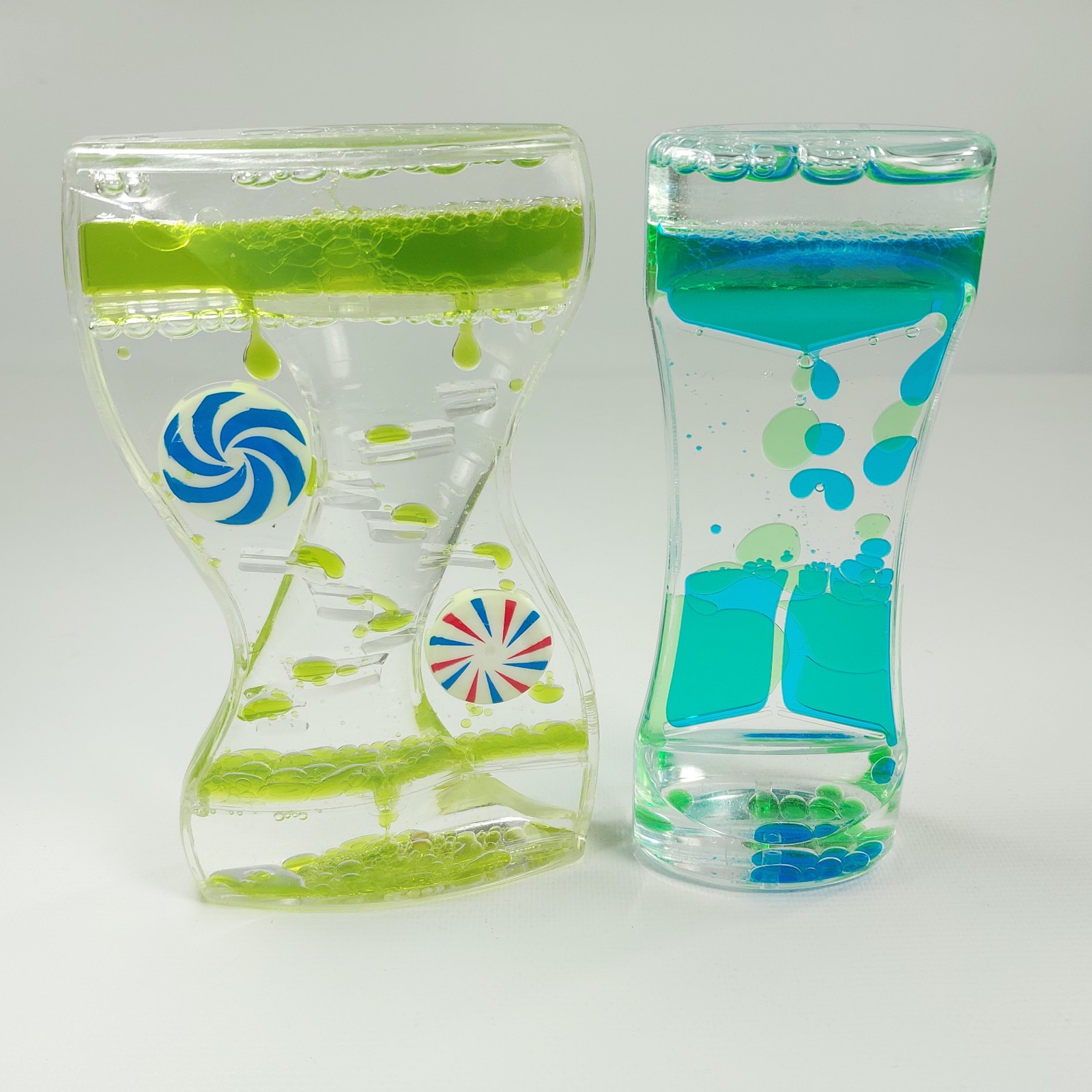 Sensory Liquid Motion Bubblers Blue & Green