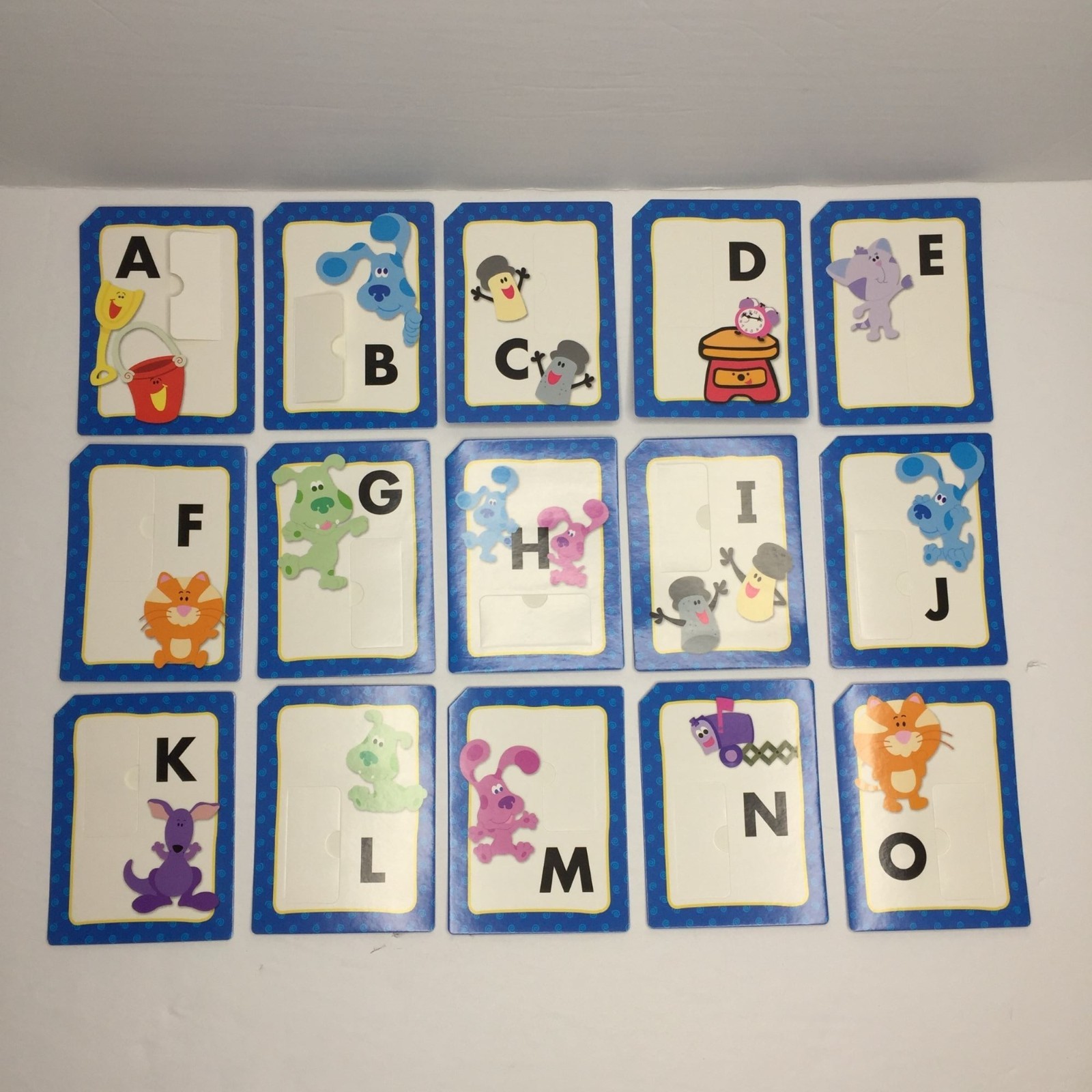 Learning Horizons Blues Clues My Alphabet Flap Flash Cards Ages 3+ Educational