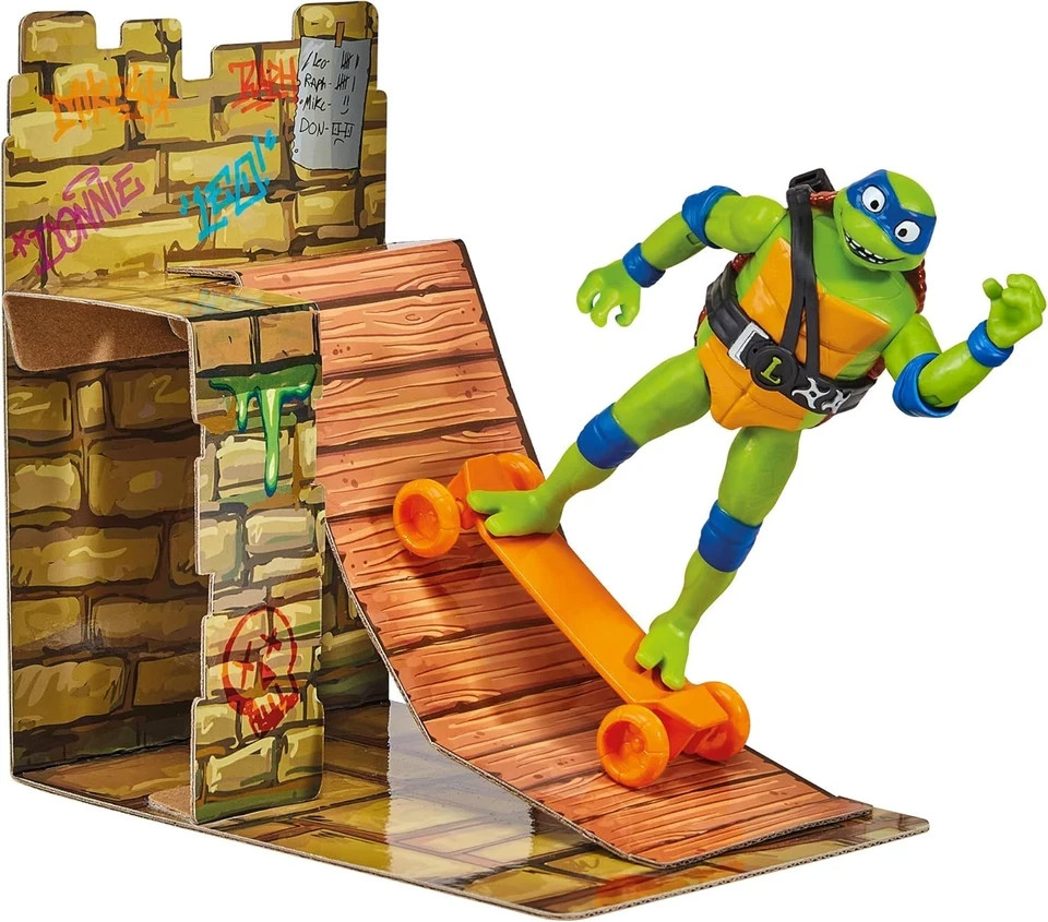 Teenage Mutant Ninja Turtles Sewer Lair Pop Up Playset Action On The Go New Toy
