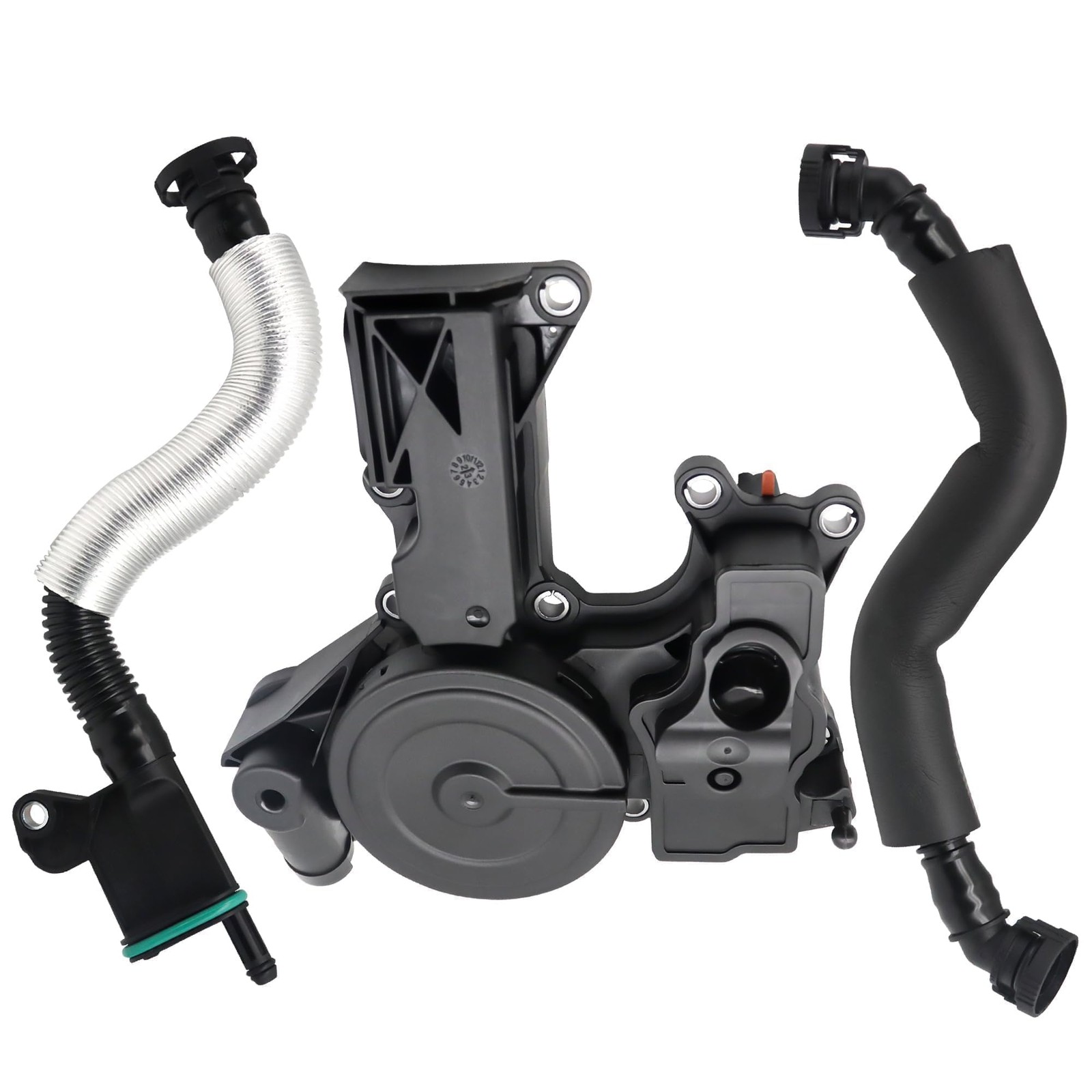 06H103495B PCV Valve Engine Crankcase Vent Oil Separator 06H103495AB, Black