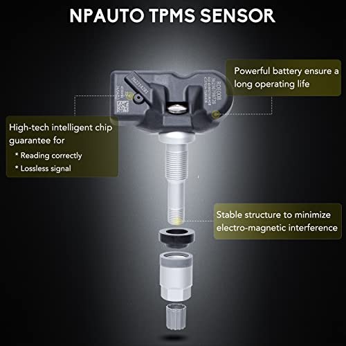 NPAUTO TPMS Sensor Compatible with BMW 335i 528i 328i M3 M6 X3 X5 Z4 Series 1 3