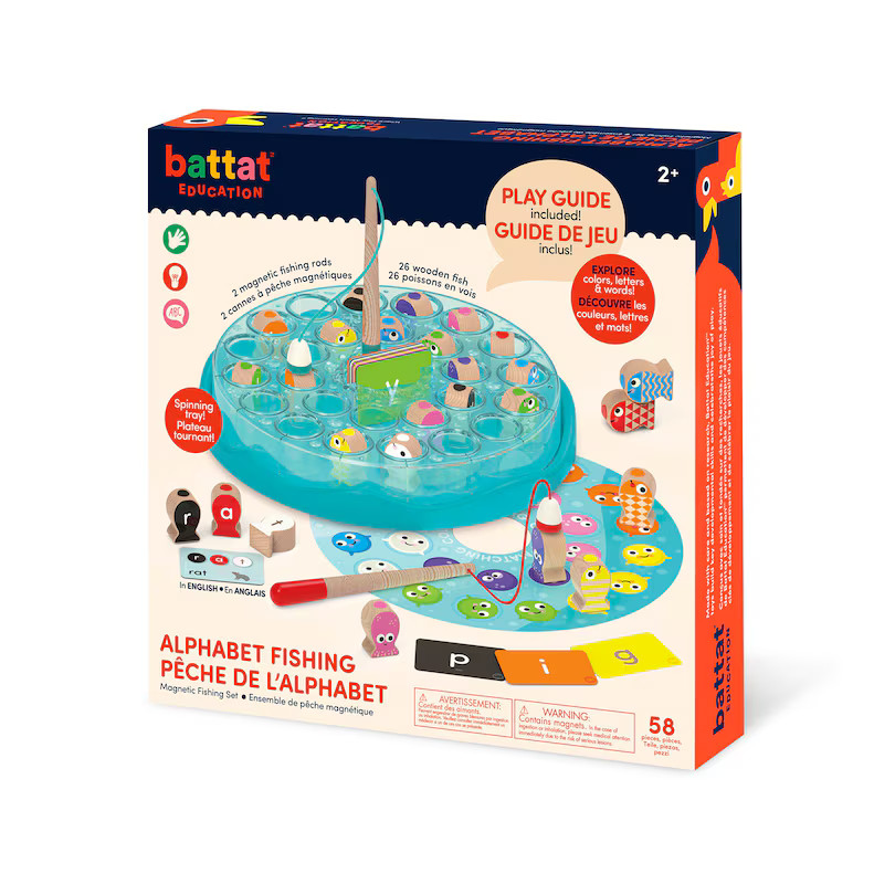 Battat Alphabet Fishing Magnetic Alphabet Fishing Game
