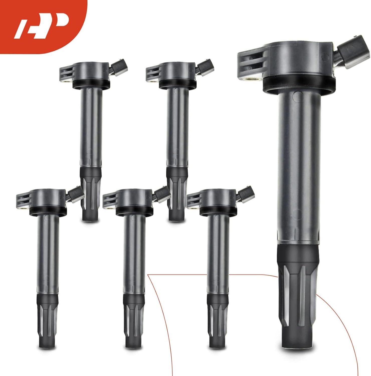 A-Premium 6PCS Ignition Coil Packs Compatible with Toyota, Lexus & Lotus Vehicle