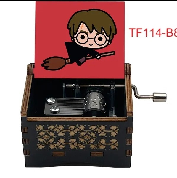 Harry Potter Vintage Music Box With Crank Tune From The Legendary Film