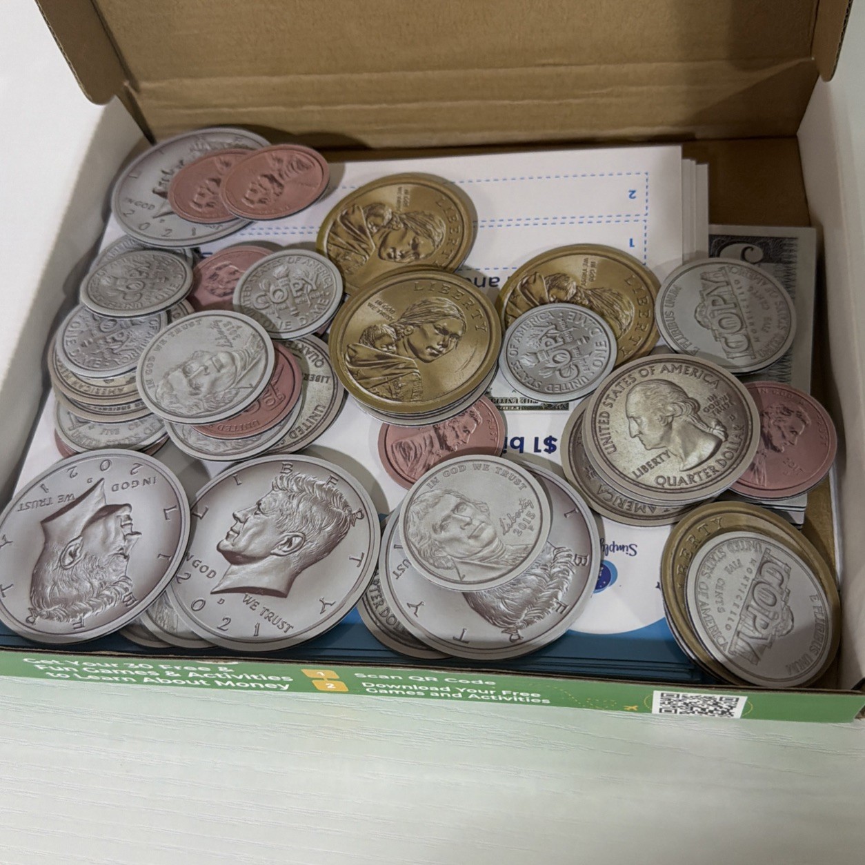 Double-Sided Magnetic Money Activity Set For Teaching Kids About Spending Money