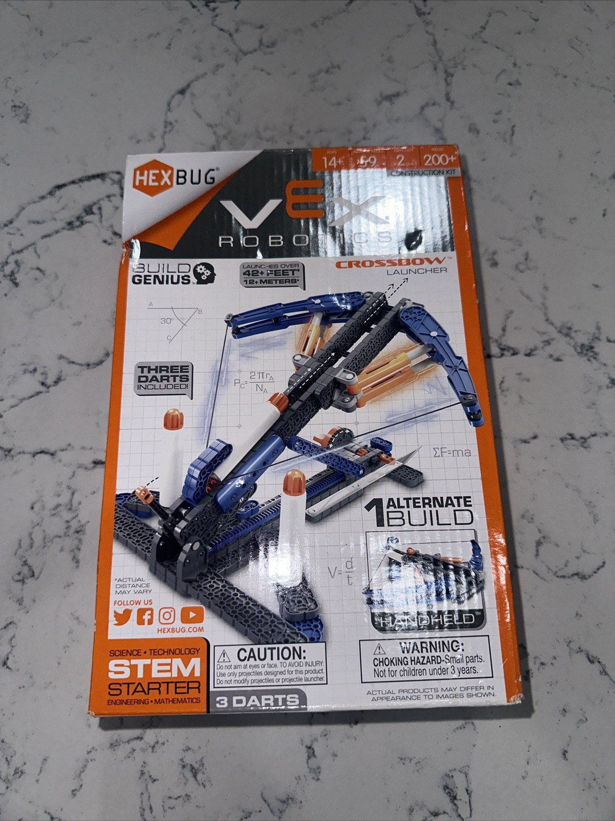 Hex Bug VEX ROBOTICS CROSSBOW Launcher Stem Starter Build Kit 200+ Pieces NEW