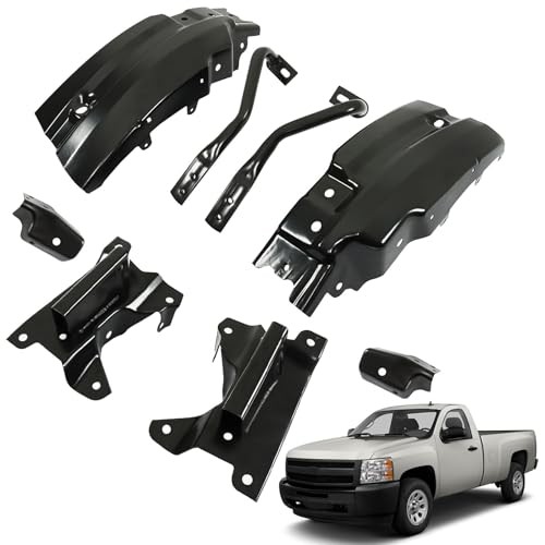 munirater Front Bumper Brace Bracket Silverado 2007-2013